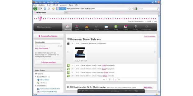 Mediencenter Web-Zugang im Detail erklärt - PC-WELT