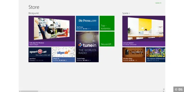 Microsoft Store für Windows-8-Apps