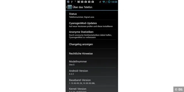 Da HTC etwa für das One S kein Android 4.2.2 anbietet, bleibt nur der Umweg über ein Custom ROM.