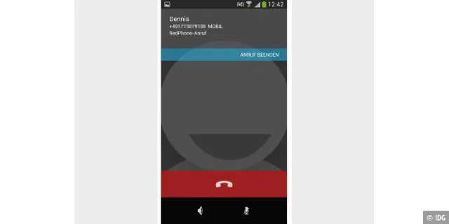 Mit der App Red Phone telefonieren Sie verschlüsselt über eine VoIP-Verbindung kostenlos via WLAN oder 3G.