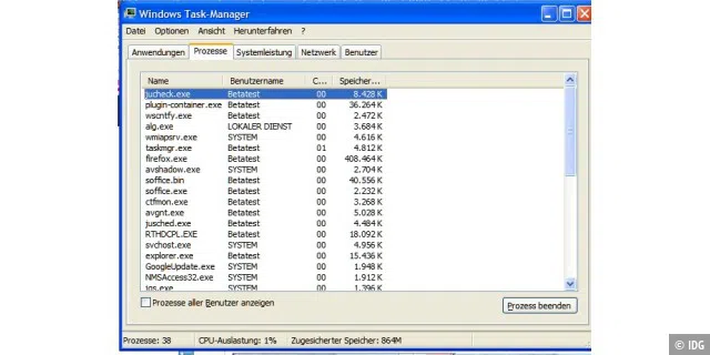 Benutzen Sie die Optionen im Windows Task Manager, um Prozesse die unnötigerweise Ihre Batterie verbrauchen, aufzufinden und zu beenden.