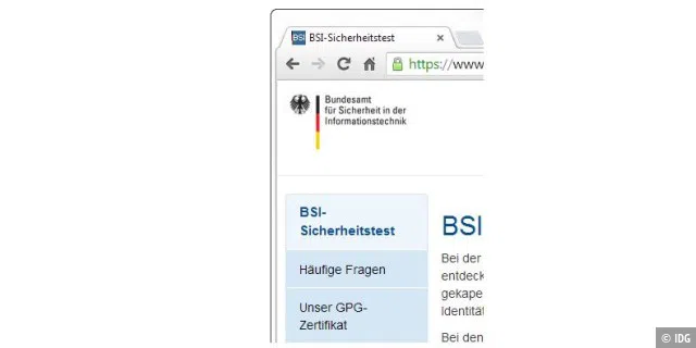 Prüfen Sie auf der Website www.sicherheitstest.bsi.de, ob Ihre Mailadresse in die Hände von Hackern gefallen ist.
