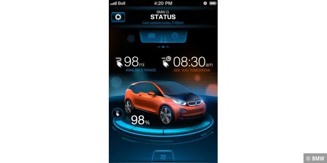 ConnectedDrive-App für den BMW i3