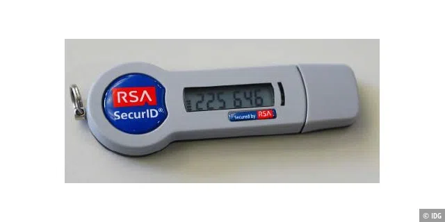 Security-Token kommen meist als Ausweise zur Absicherung von Transaktionen zum Einsatz. Hier ein USB-Stick mit Zwei-Faktor-Authentifizierung.