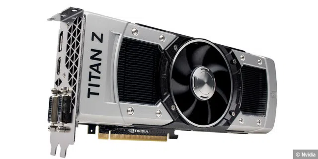 Dual-GPU-Overkill: Die Geforce GTX Titan Z verfügt über zwei GK110-Grafikchips.