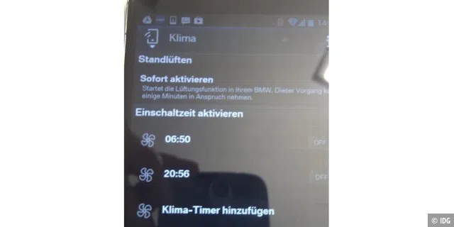 My BMW Remote: Heizung via Mobilfunkverbindung aktivieren