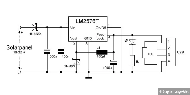 LM2576T mit Standardbeschaltung