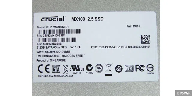 Crucial MX100 512GB