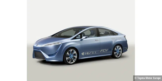 Toyotas Brennstoffzellen Fahrzeug FCV-R als eine alternative zur 