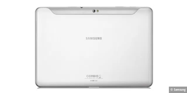 Die Rückseite des Samsung Galaxy Tab 10.1N blieb unverändert gegenüber dem Samsung Galaxy Tab 10.1.