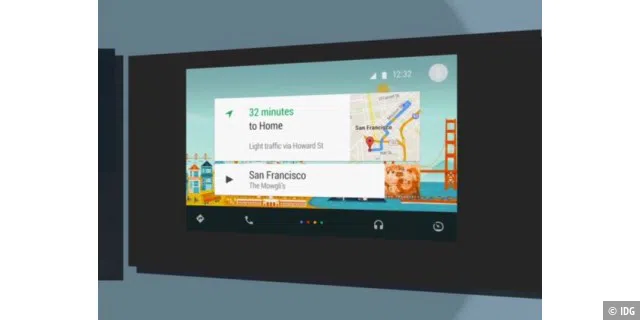 Android Auto: Blick auf die Oberfläche