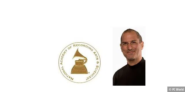 Steve Jobs erhält einen Grammy (Foto: PC-World)