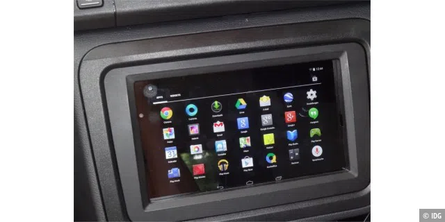 Fertig: Android-Tablet im Auto