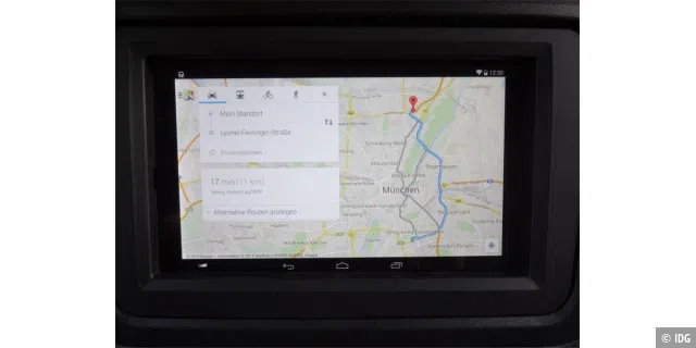Google Maps im Auto