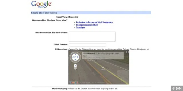 Widersrpuch gegen Google Street View-Aufnahmen