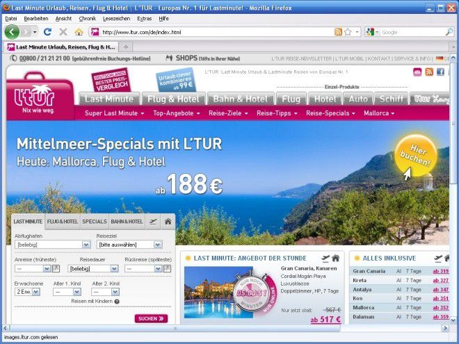 Ltur De Exklusive Lastminute Pauschalreisen Pc Welt