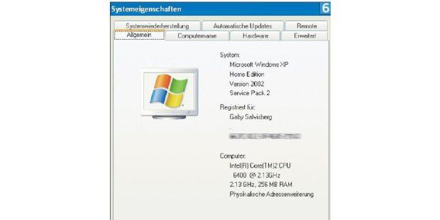 Windows Vista Systemeigenschaften