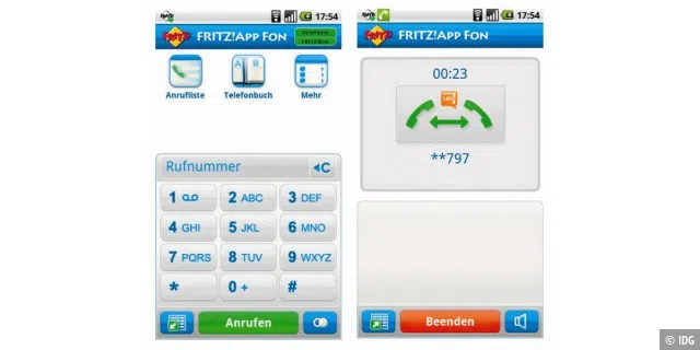 Mit Fritzapp Fon verwandeln Sie Ihr Smartphone in ein Telefon für das Festnetz. Bei älteren Fritzbox-Modellen müssen Sie die Firmware aktualisieren, bevor Sie die App auf dem Smartphone nutzen können.