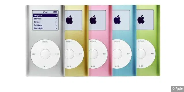 Den iPod gibt es in vielen Varianten. Mittlerweile befindet sich der Musikplayer aber auf dem absteigenden Ast, weil ihn immer mehr das iPhone ersetzt.