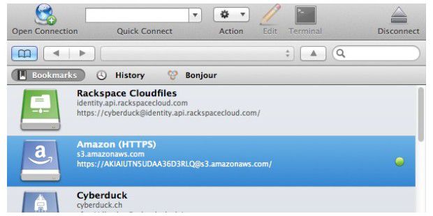 FTP-Browser: Cyberduck