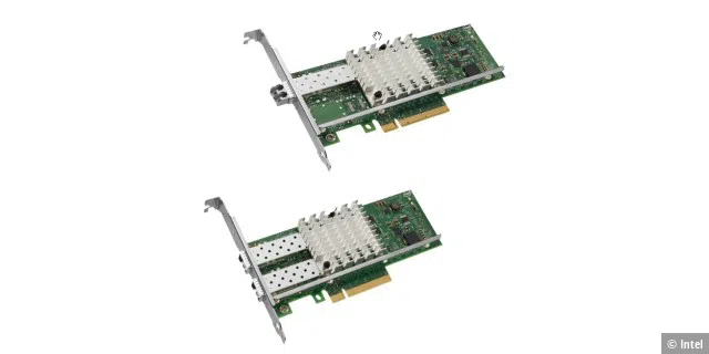 Netzwerkadapter: Intel Ethernet X520 DA2 10-Gbit-Server-Adapter.