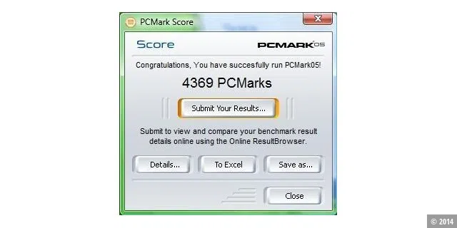 PC Mark 05 Ergebnis