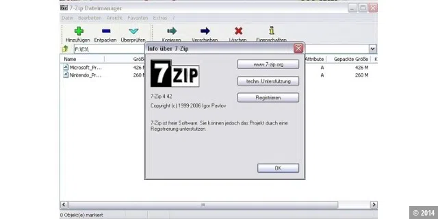 Platz 42: 7-Zip (Vormonat: Platz 47)