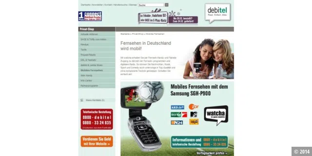 Debitel Website