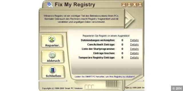 Platz 27: Fix My Registry