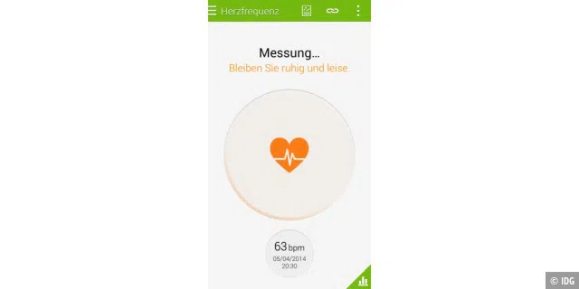 Samsung Galaxy S5: Herfrequenzmesser