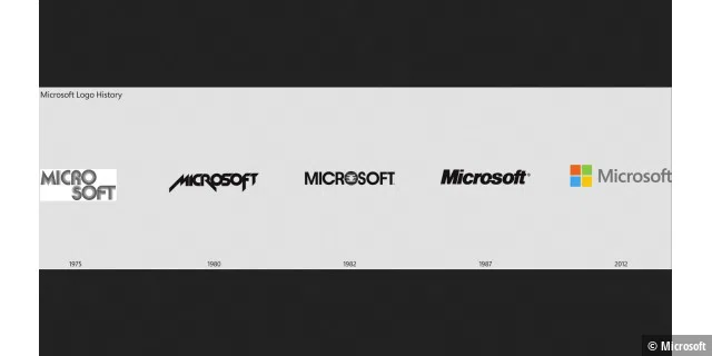 Die Evolution der Microsoft Logos