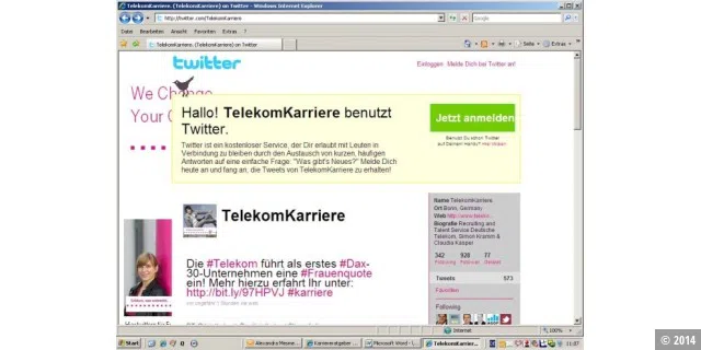 Die Deutsche Telekom twittert...