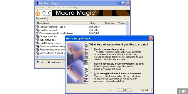 Pluspunkte des Automatisierungs-Tools: Macro Express arbeitet mit allen Windows-Programmen zusammen und ist problemlos zu bedienen.