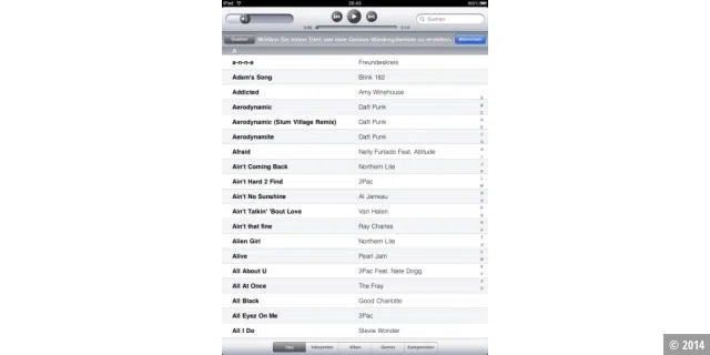 Apples iPad-Apps: iPod