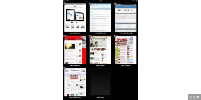 Apples iPad-Apps: Safari