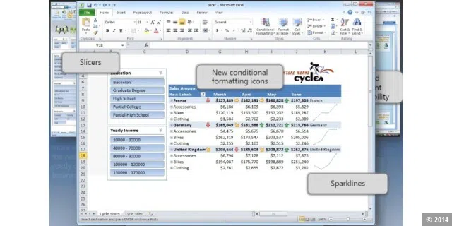 Excel 2010-Sparklines