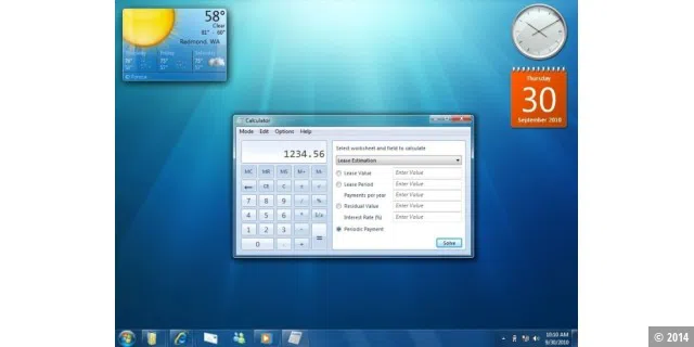 Calculator On Desktop