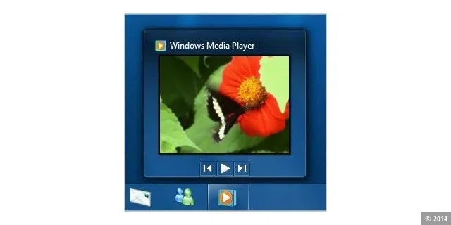 Windows Media Player - Taskbar Thumbnail