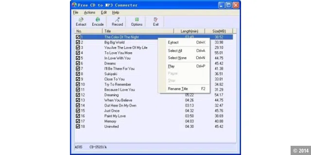 Free CD To MP3 Converter