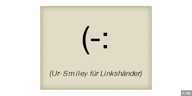 Ur-Smiley für Linkshänder
