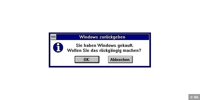 Windows zurückgeben