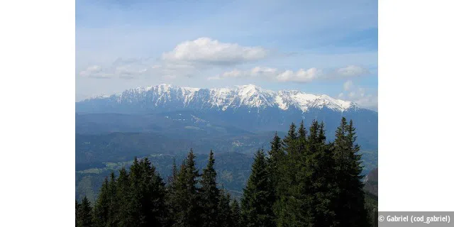 View of Bucegi Mountains from Postavaru Peak