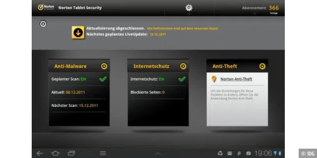 Norton Tablet Security