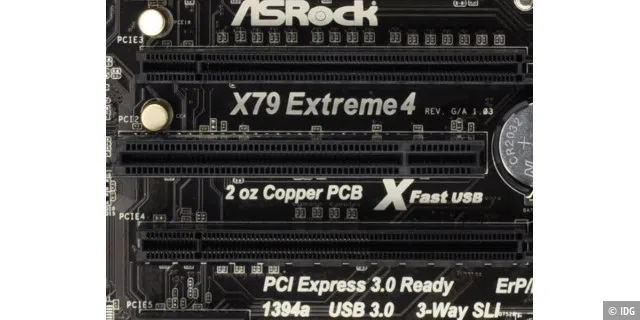 Hauptplatinen mit Intels X79-Chipsatz sind bereit für PCI Express 3.0. Die Technik steckt allerdings im Prozessor und nicht im Chipsatz.