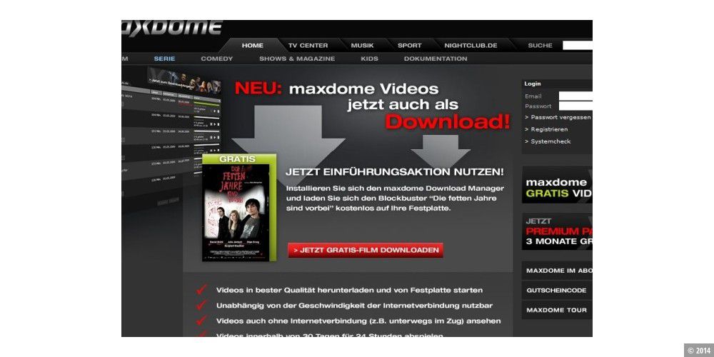 maxdome download manager