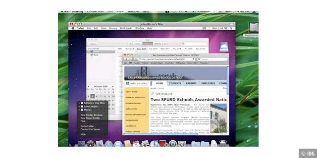 Features, die Apple von Windows klaute: 
Screen Sharing: Remote Desktop Connection