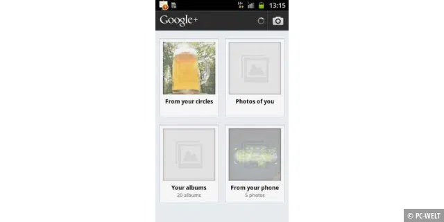 Google+ Android-Bilder