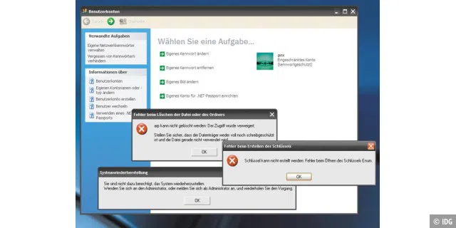 Windows sicher mit Spezial-Benutzerkonto