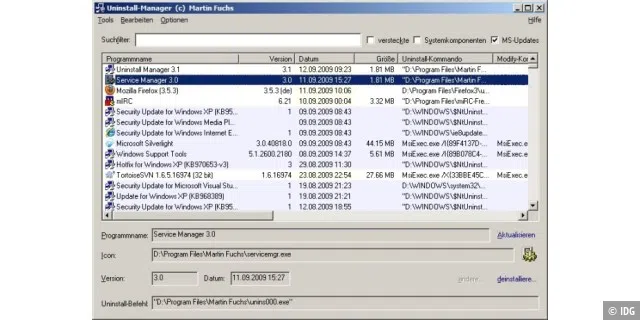 Uninstall Manager 5.3