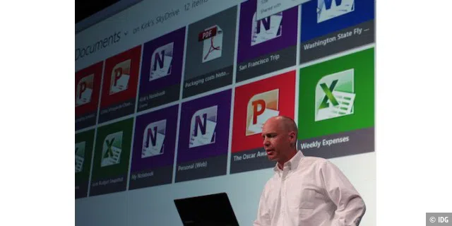 SkyDrive ist fester Bestandteil von Office 2013